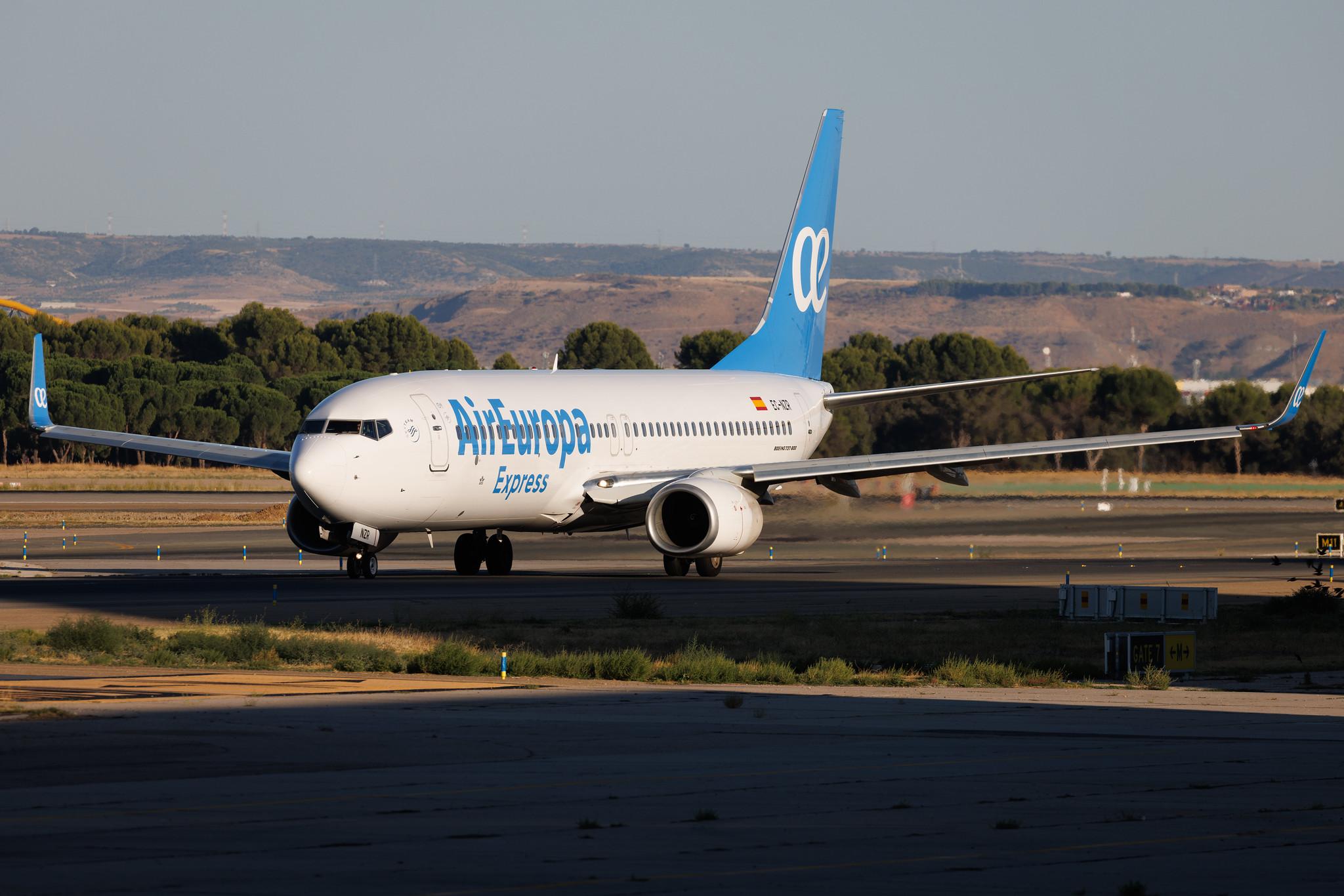 Madrid Barajas Airport: Air Europa (UX / AEA) | Operator: Air Europa Express | Boeing 737-8AS B738 | EC-NZR | MSN 40318