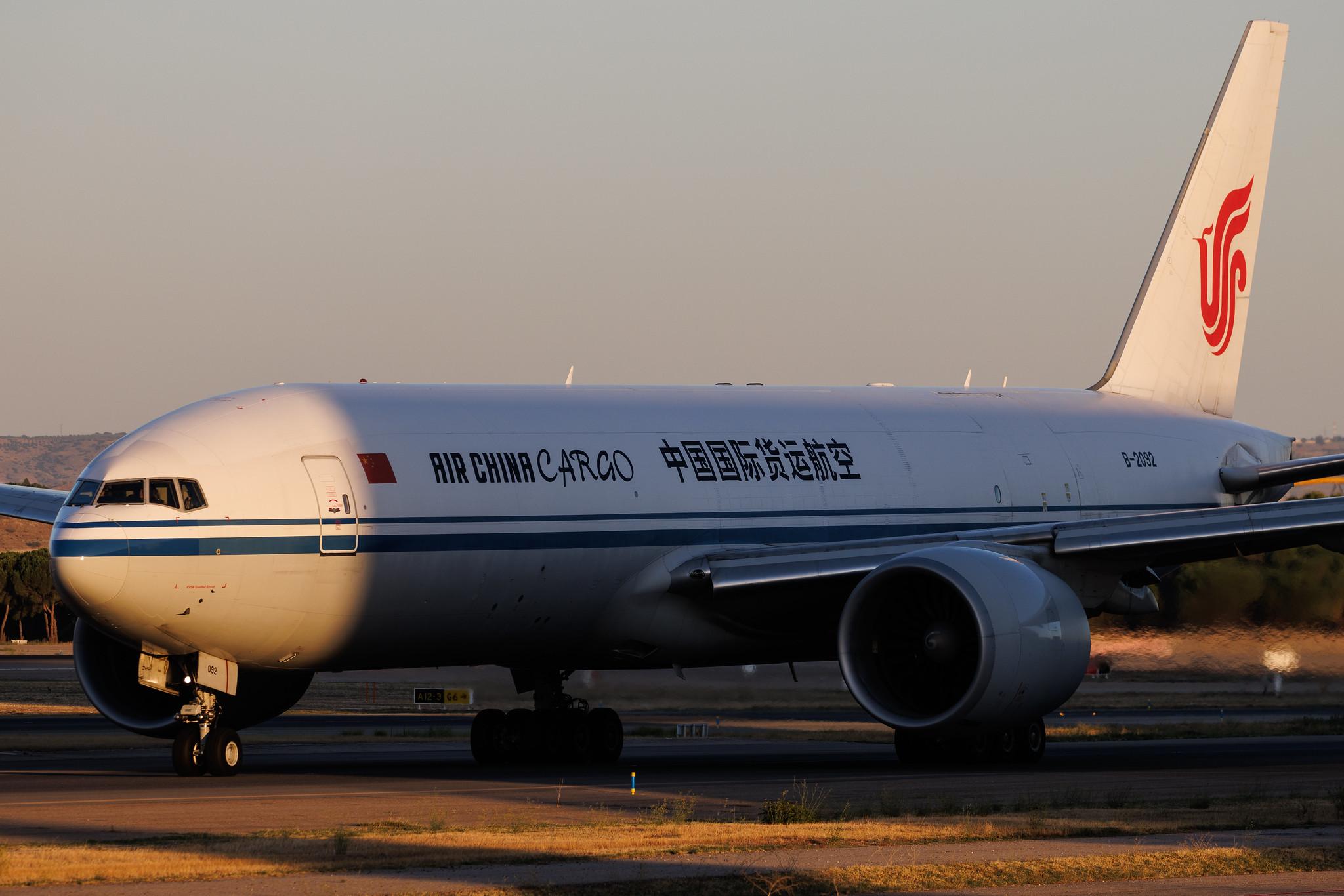 Madrid Barajas Airport: Air China Cargo (/ CAO) | Boeing 777-FFT B77L | B-2092 | MSN 44683
