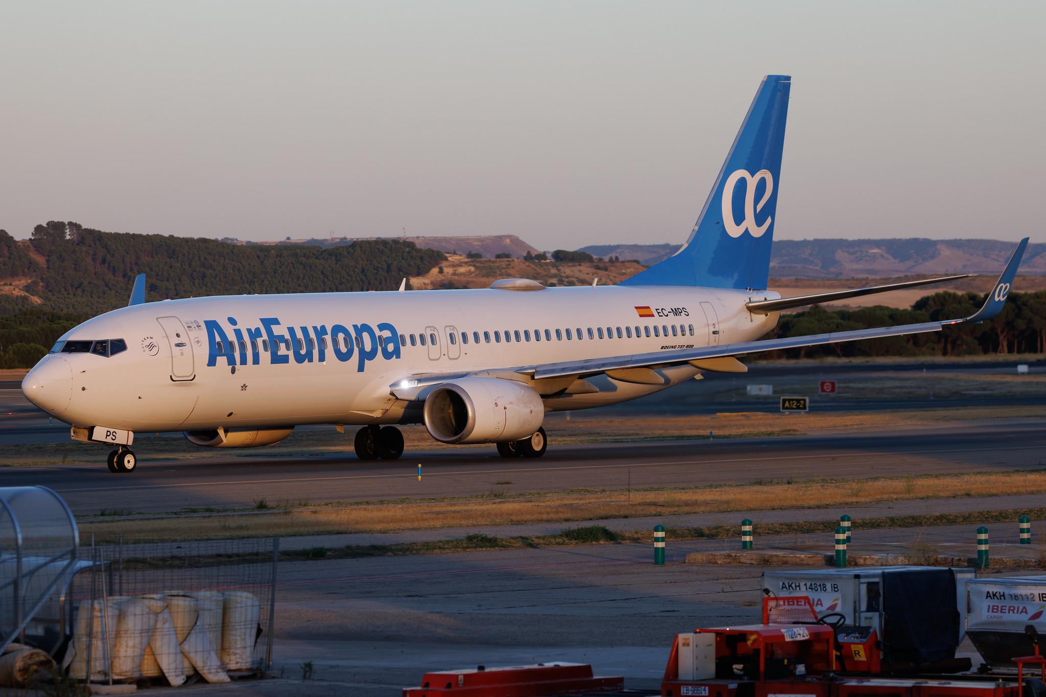 Madrid Barajas Airport: Air Europa (UX / AEA) | Boeing 737-85P B738 | EC-MPS | MSN 60587