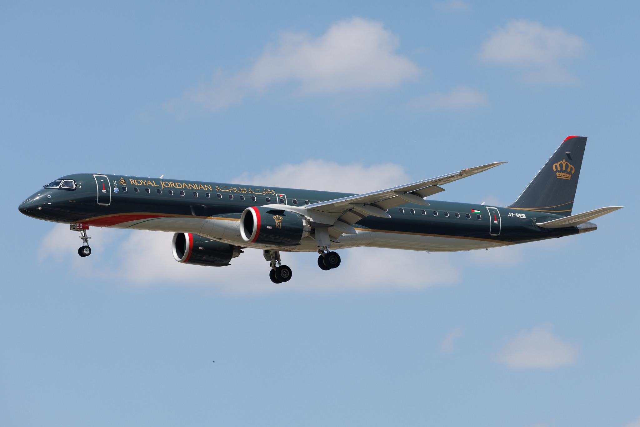 Frankfurt Airport: Royal Jordanian (RJ / RJA) | Embraer E195-E2 E295 | JY-REB | MSN 19020123