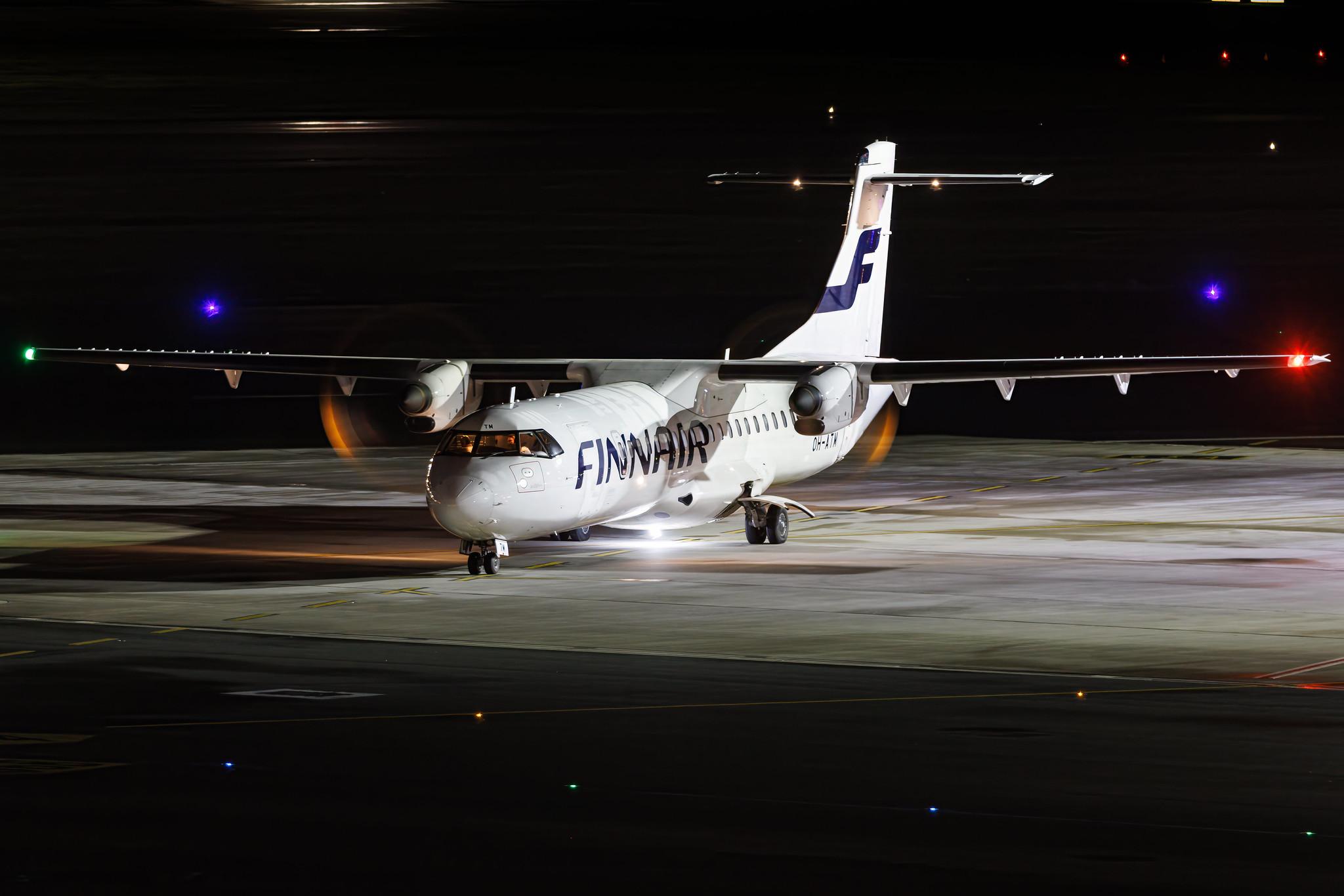 Hamburg Airport: Finnair (AY / FIN) | Operator: NORRA |  ATR 72-500 AT75 | OH-ATM | MSN 0916