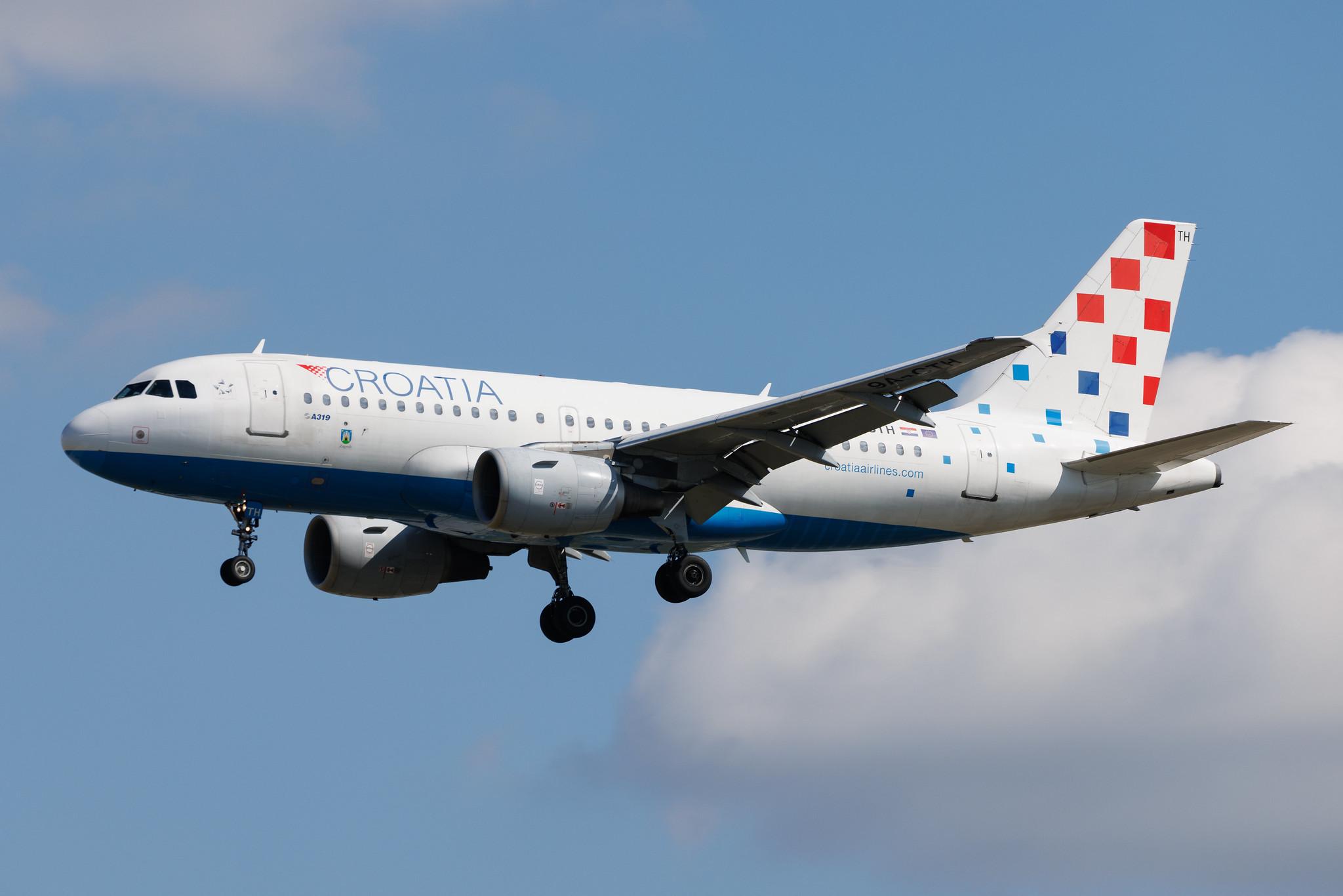Frankfurt Airport: Croatia Airlines (OU / CTN) | Airbus A319-112 A319 | 9A-CTH | MSN 0833