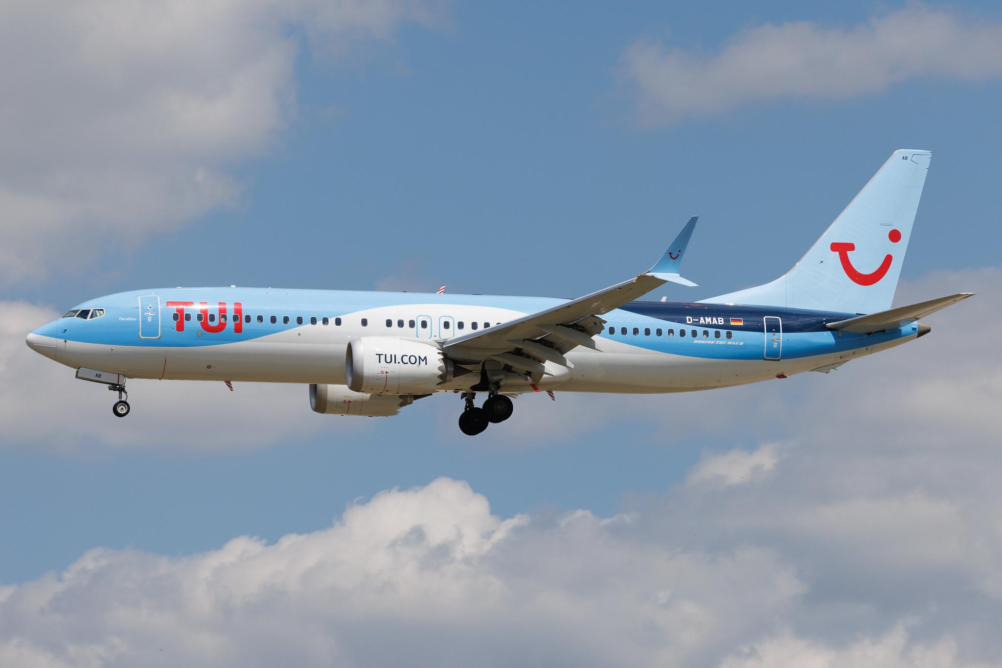 Frankfurt Airport: TUI (X3 / TUI) | Operator: TUI fly | Boeing 737 MAX 8 B38M | D-AMAB | MSN 44603