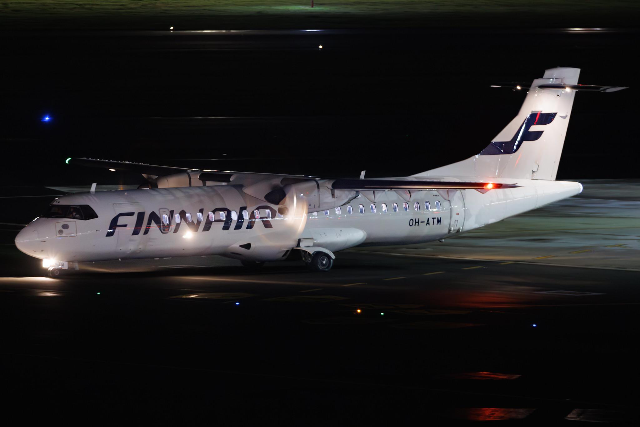 Hamburg Airport: Finnair (AY / FIN) | Operator: NORRA |  ATR 72-500 AT75 | OH-ATM | MSN 0916
