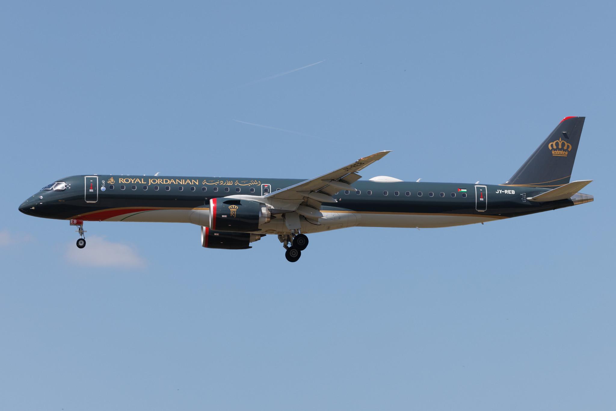 Frankfurt Airport: Royal Jordanian (RJ / RJA) | Embraer E195-E2 E295 | JY-REB | MSN 19020123