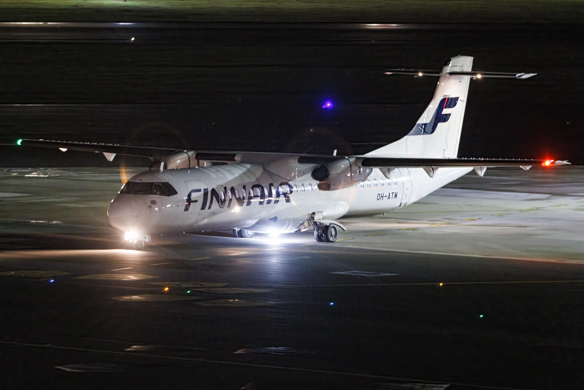 Hamburg Airport: Finnair (AY / FIN) | Operator: NORRA |  ATR 72-500 AT75 | OH-ATM | MSN 0916