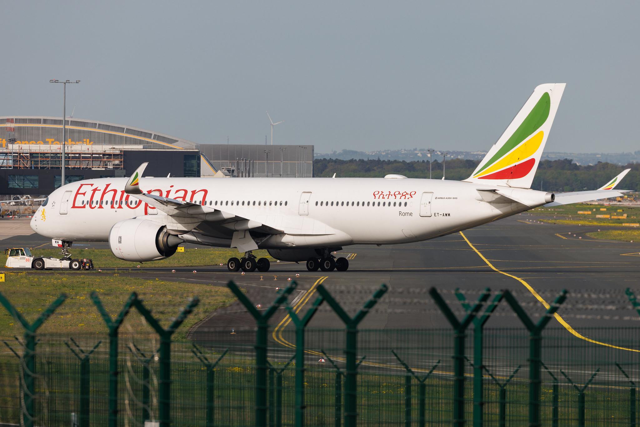 Frankfurt Airport: Ethiopian Airlines (ET / ETH) | Airbus A350-941 A359 | ET-AWM | MSN 289