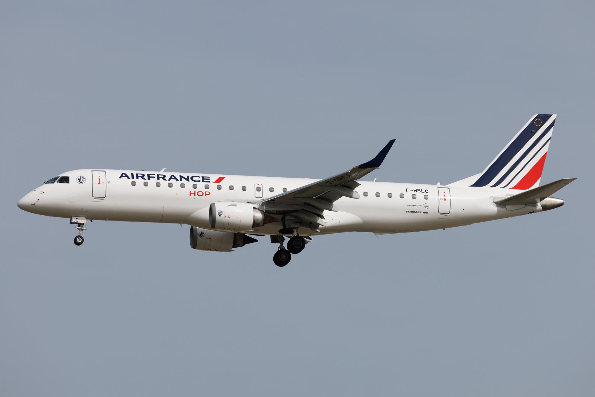 Frankfurt Airport: Air France (AF / AFR) | Operator: Air France Hop | Embraer E190LR E190 | F-HBLC | MSN 19000080