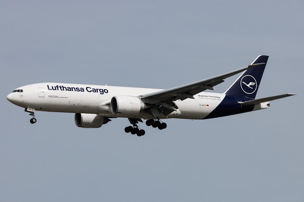 Frankfurt Airport: Lufthansa Cargo (/ GEC) | Livery: Flying 100% CO? neutral Livery | Boeing 777-F B77L | D-ALFG | MSN 66090