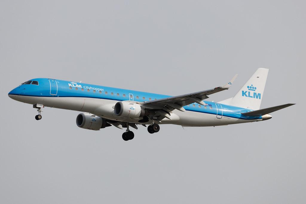 Frankfurt Airport: KLM (KL / KLM) | Operator: KLM Cityhopper | Embraer E190STD E190 | PH-EZF | MSN 19000304