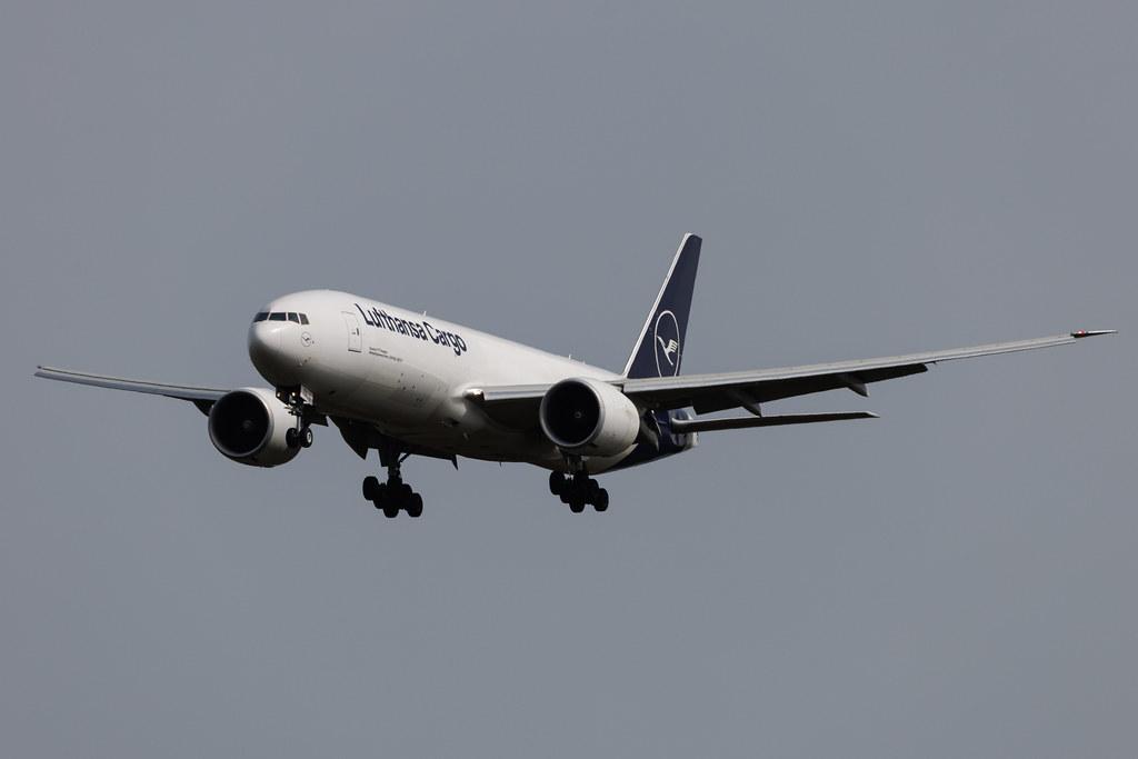 Frankfurt Airport: Lufthansa Cargo (/ GEC) | Livery: Flying 100% CO? neutral Livery | Boeing 777-F B77L | D-ALFG | MSN 66090