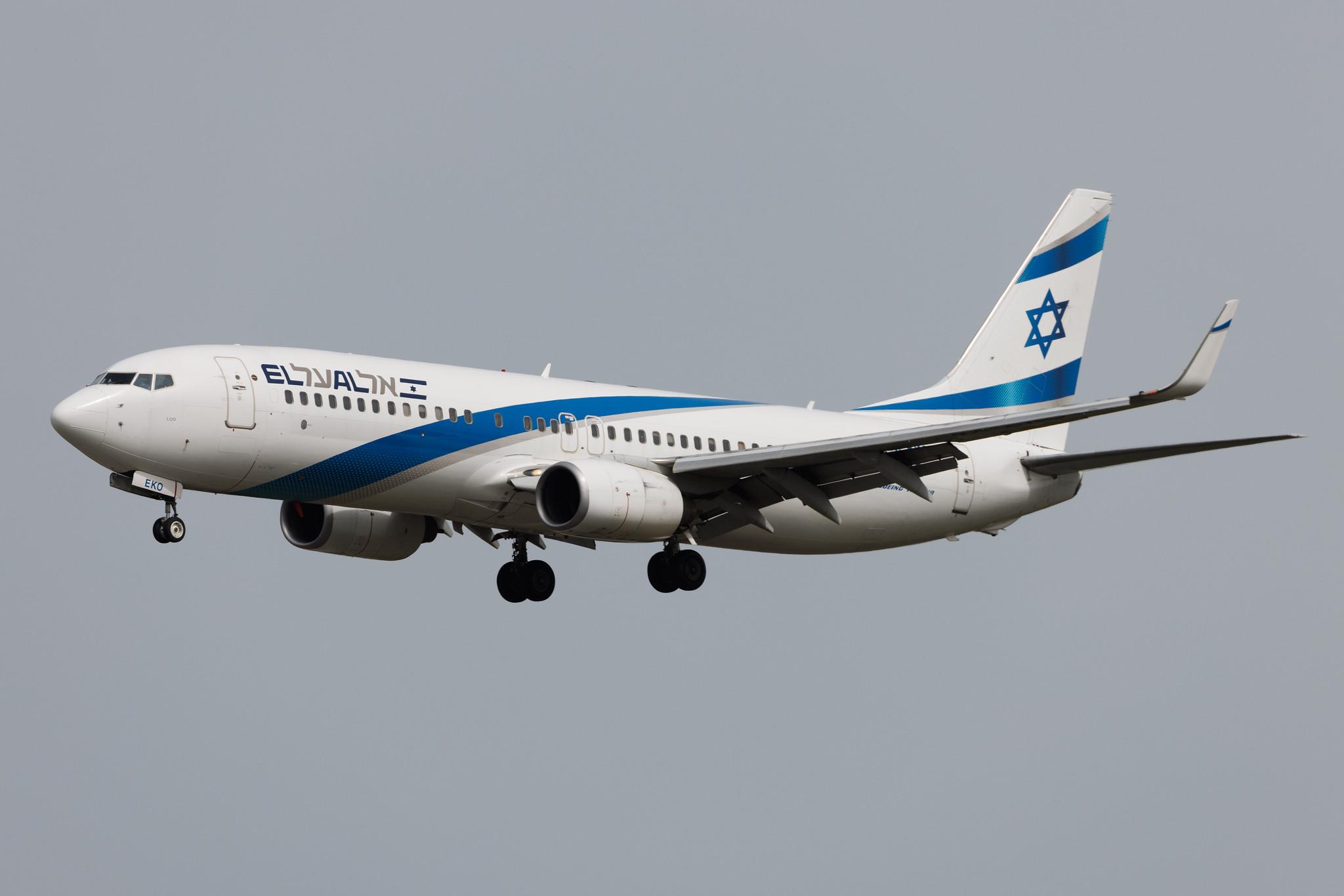Frankfurt Airport: El Al (LY / ELY) | Boeing 737-86Q B738 | 4X-EKO | MSN 30287