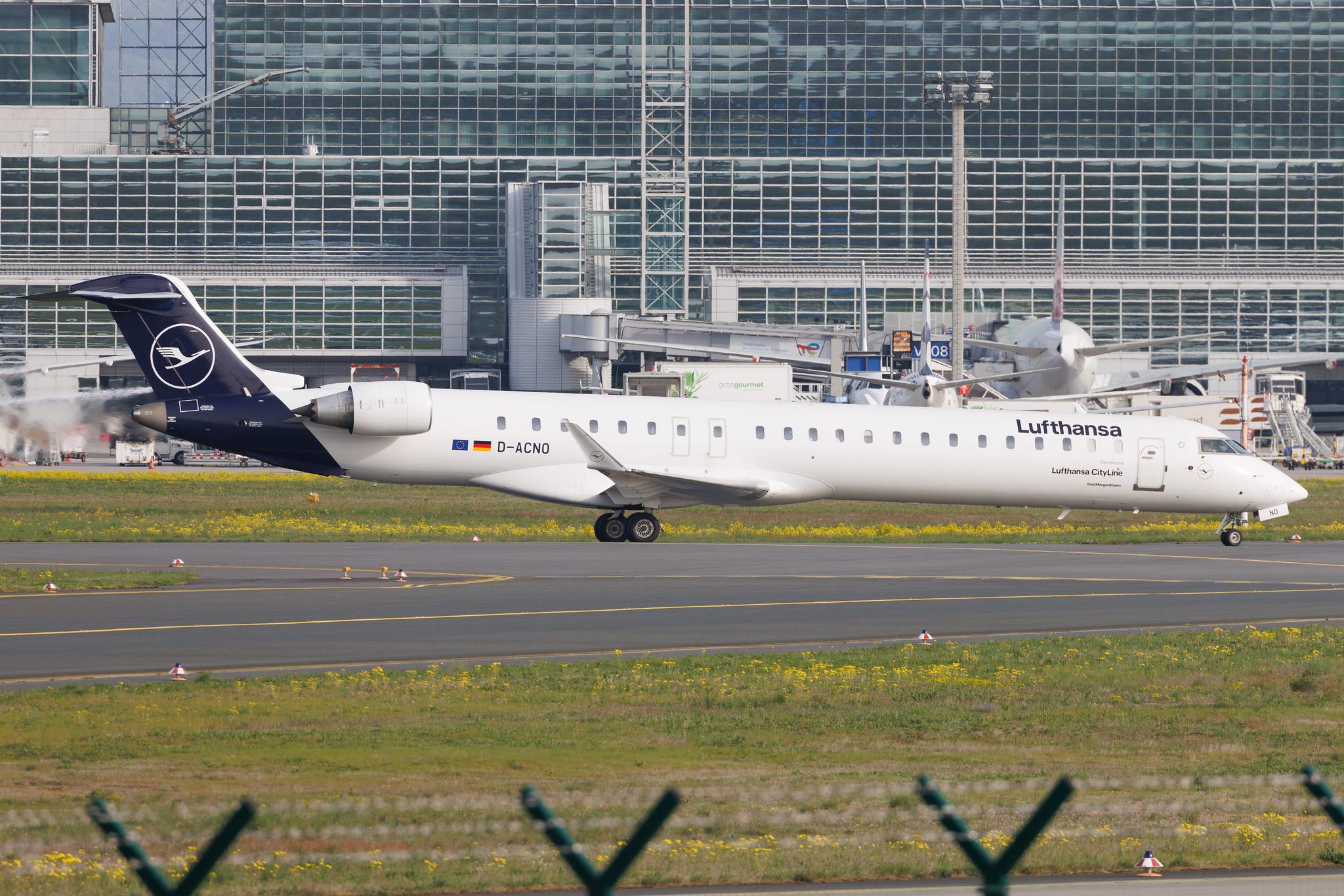 Frankfurt Airport: Lufthansa (LH / DLH) | Operator: Lufthansa CityLine | Mitsubishi CRJ-900LR CRJ9 | D-ACNO | MSN 15255