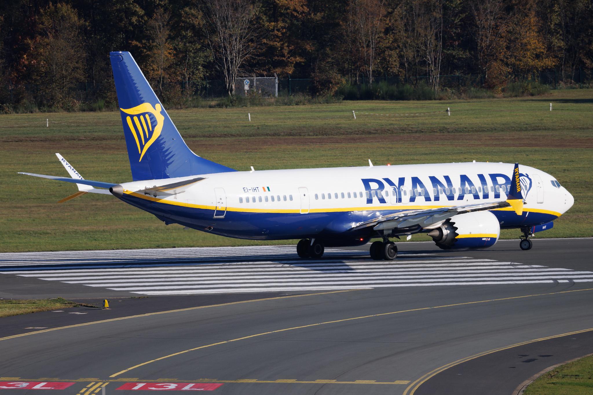 Köln Bonn Airport: Ryanair (FR / RYR) | Boeing 737 MAX 8-200 B38M | EI-IHT | MSN 62365