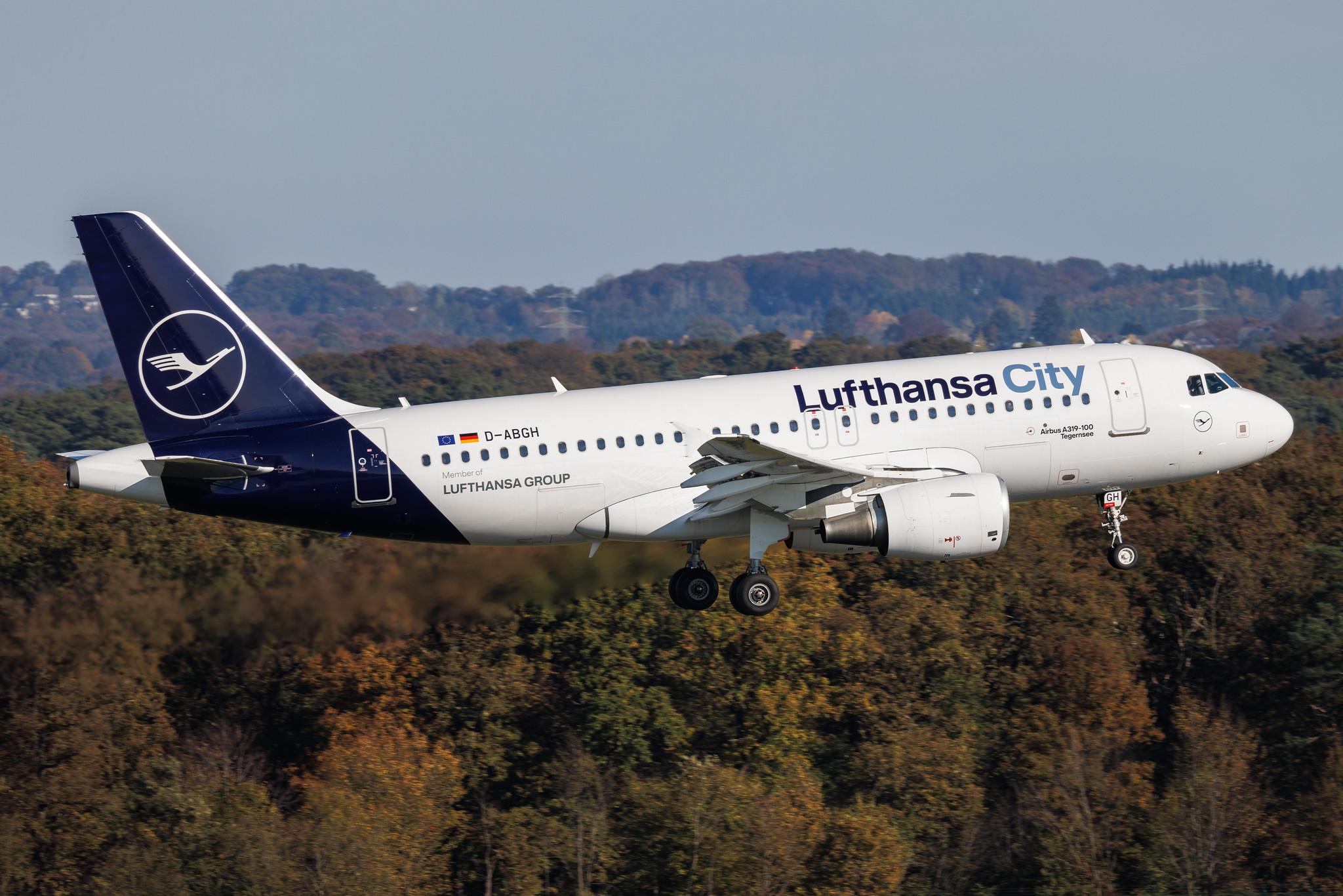 Köln Bonn Airport: Lufthansa City (VL / LHX) | Airbus A319-112 A319 | D-ABGH | MSN 3245