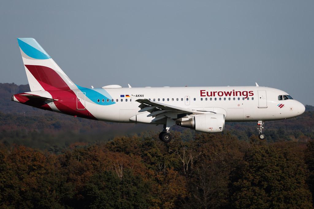 Köln Bonn Airport: Eurowings (EW / EWG) | Airbus A319-112 A319 | D-AKNV | MSN 2632