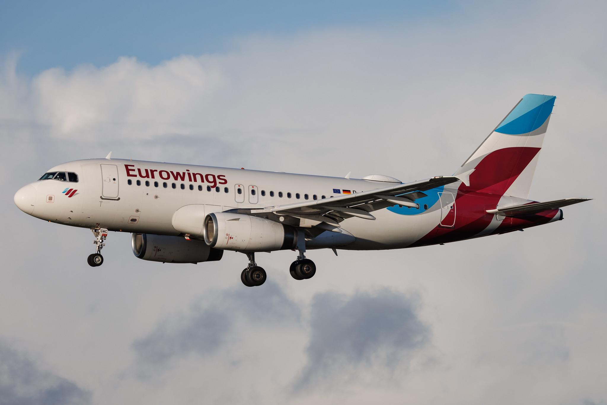 Hamburg Airport: Eurowings (EW / EWG) | Airbus A319-132 A319 | D-AGWC | MSN 2976