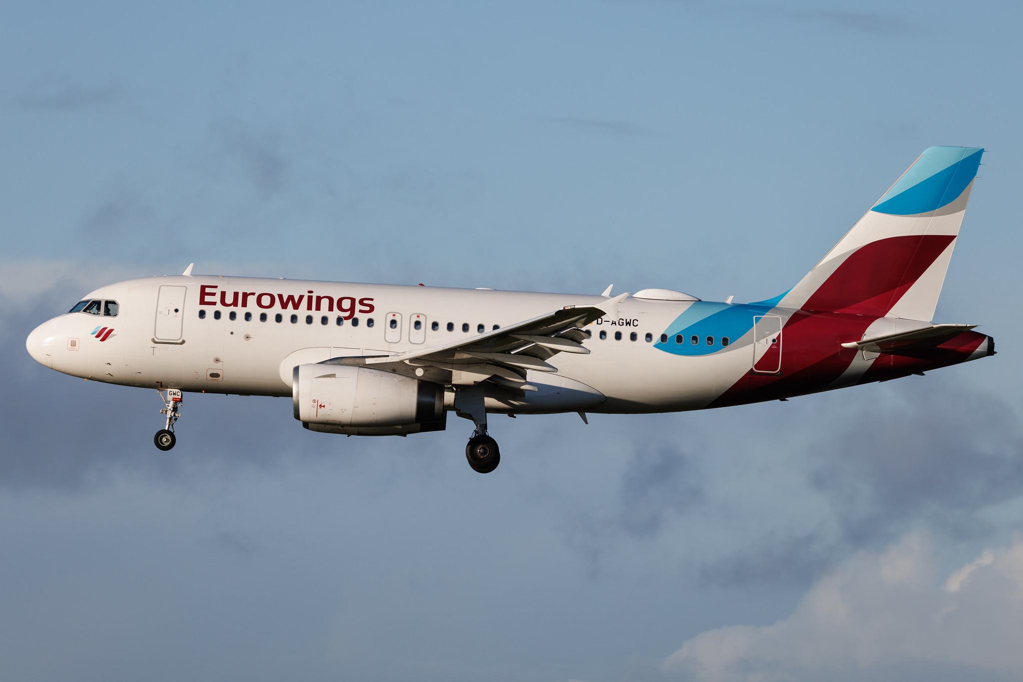 Hamburg Airport: Eurowings (EW / EWG) | Airbus A319-132 A319 | D-AGWC | MSN 2976