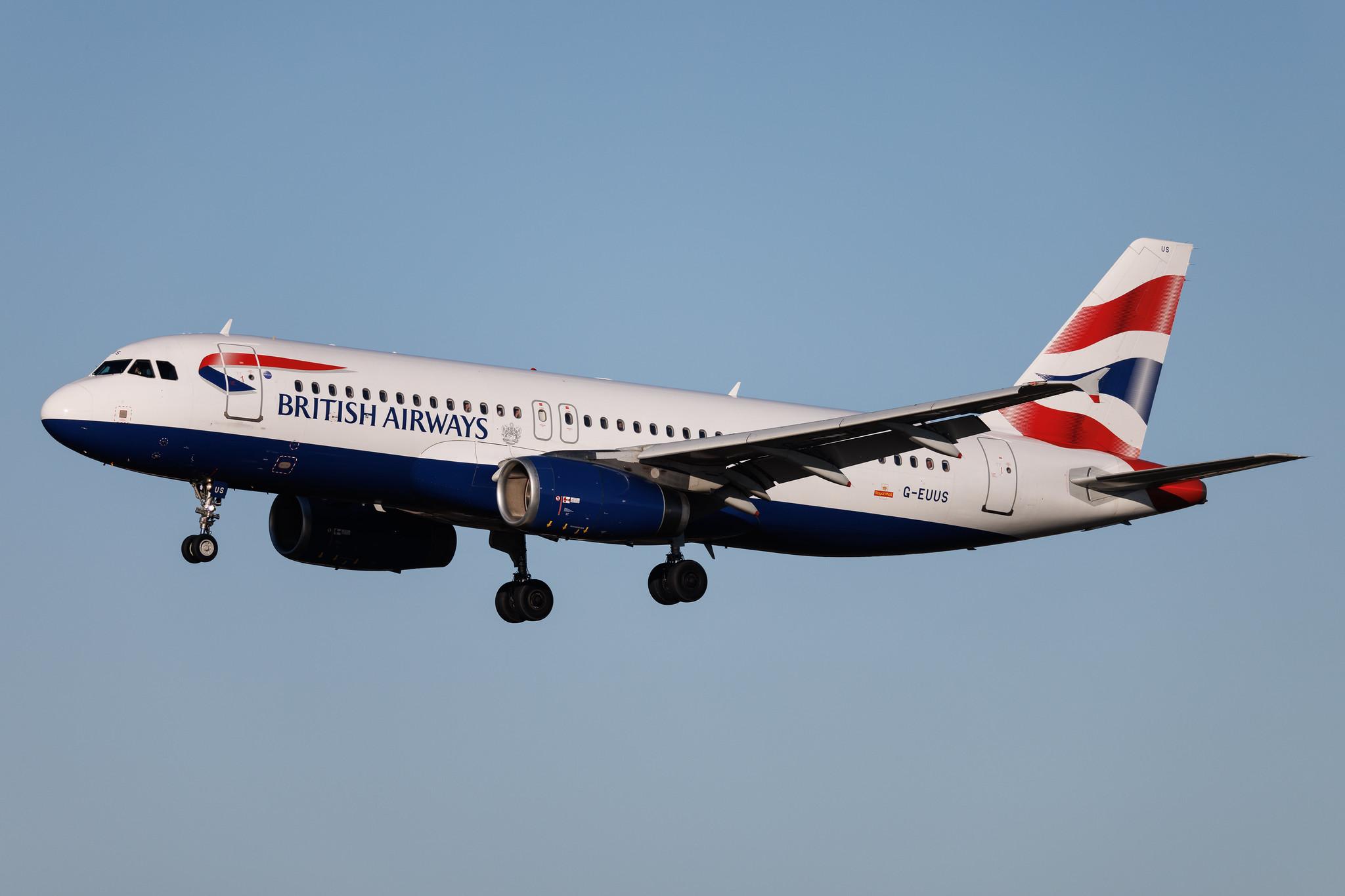 Hamburg Airport: British Airways (BA / BAW) | Airbus A320-232 A320 | G-EUUS | MSN 3301