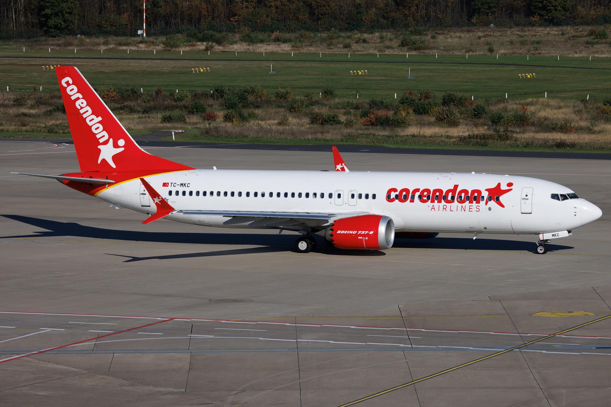 Köln Bonn Airport: Corendon Airlines (XC / CAI) | Boeing 737 MAX 8 B38M | TC-MKC | MSN 65900