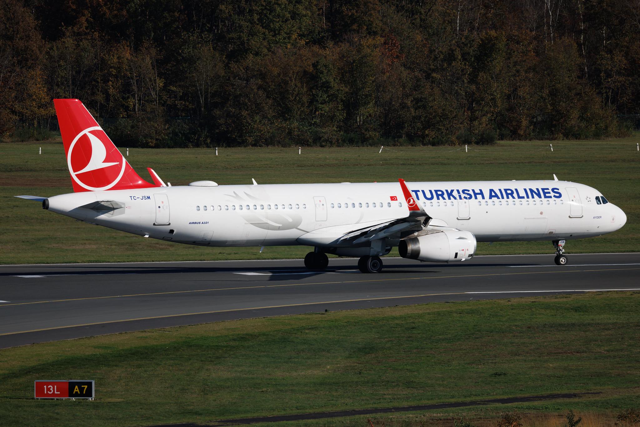 Köln Bonn Airport: Turkish Airlines (TK / THY) | Airbus A321-231 A321 | TC-JSM | MSN 05689