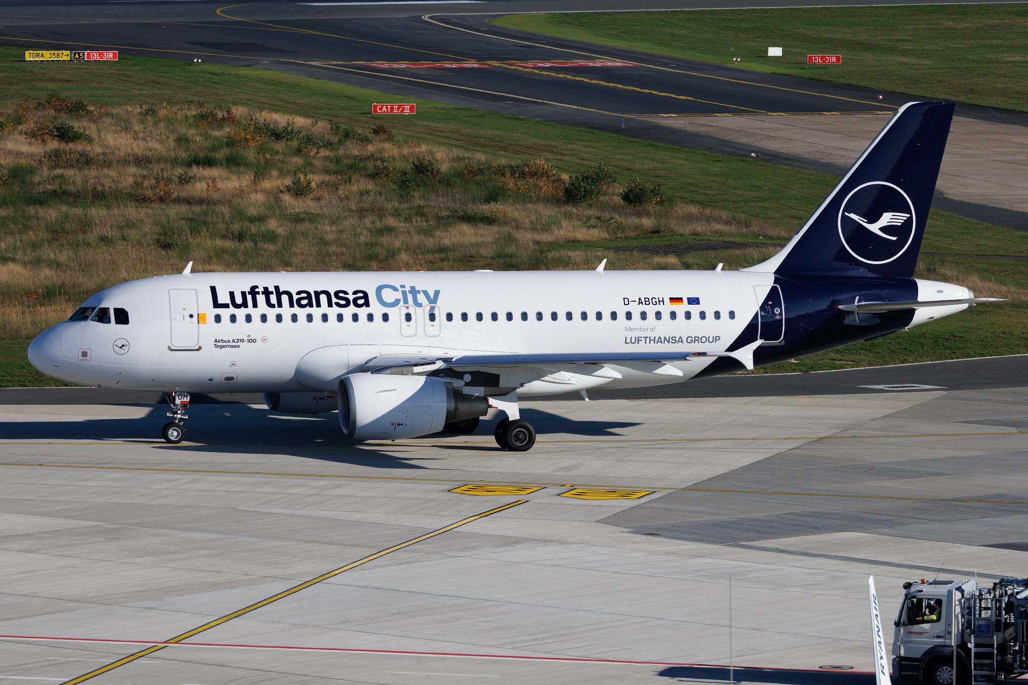 Köln Bonn Airport: Lufthansa City (VL / LHX) | Airbus A319-112 A319 | D-ABGH | MSN 3245