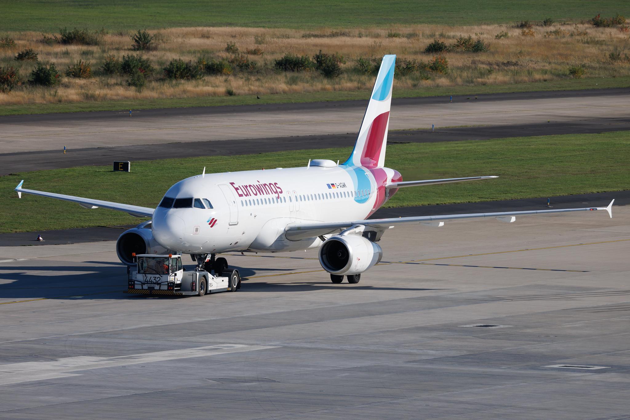 Köln Bonn Airport: Eurowings (EW / EWG) | Airbus A319-132 A319 | D-AGWK | MSN 3500