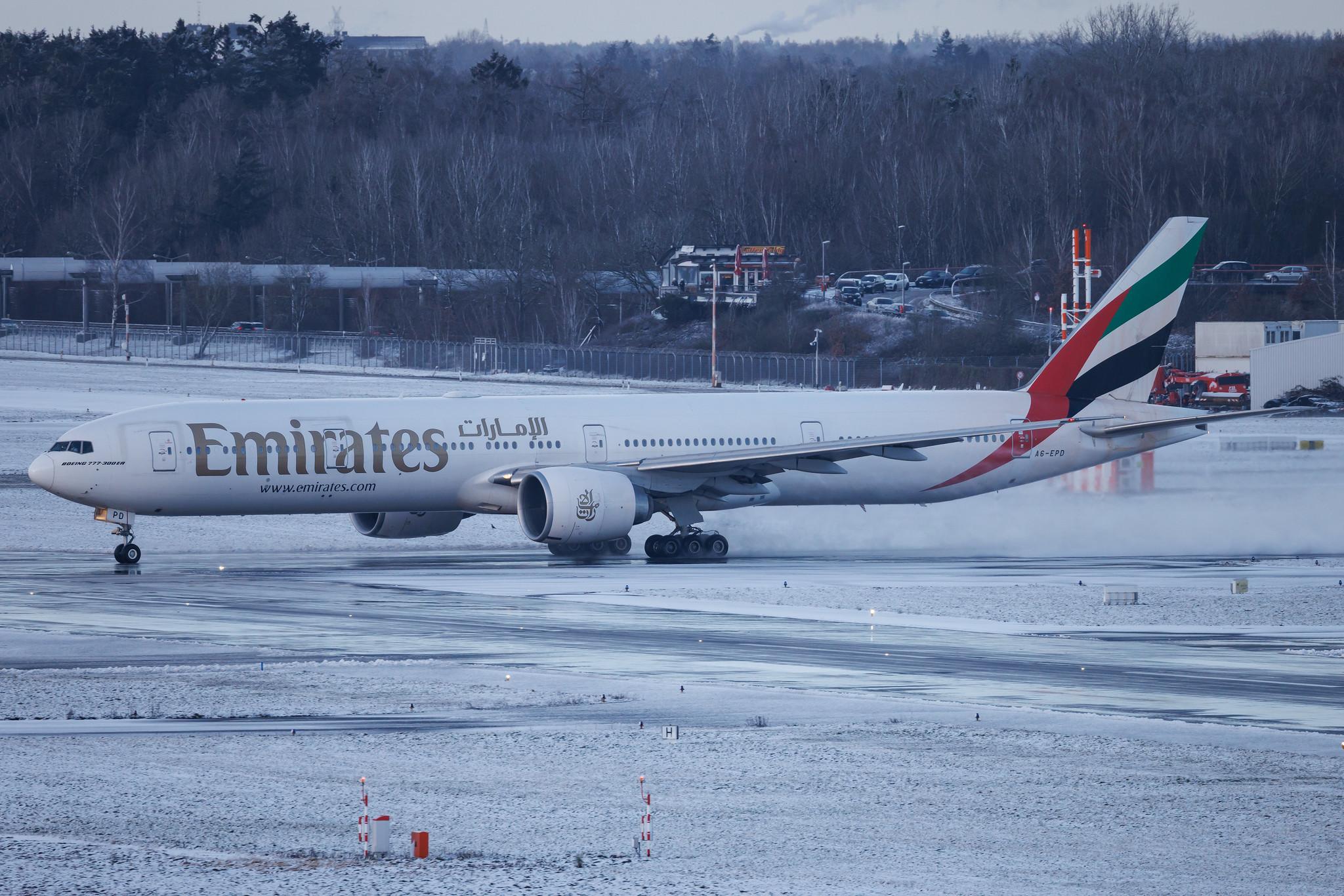 Hamburg Airport: Emirates (EK / UAE) | Boeing 777-31H(ER) B77W | A6-EPD | MSN 42323