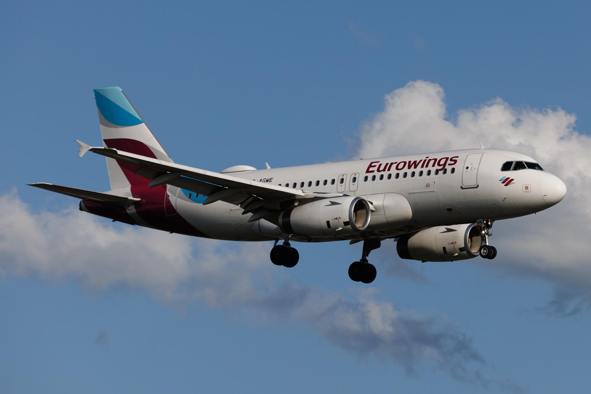 Hamburg Airport: Eurowings (EW / EWG) | Airbus A319-132 A319 | D-AGWE | MSN 3128