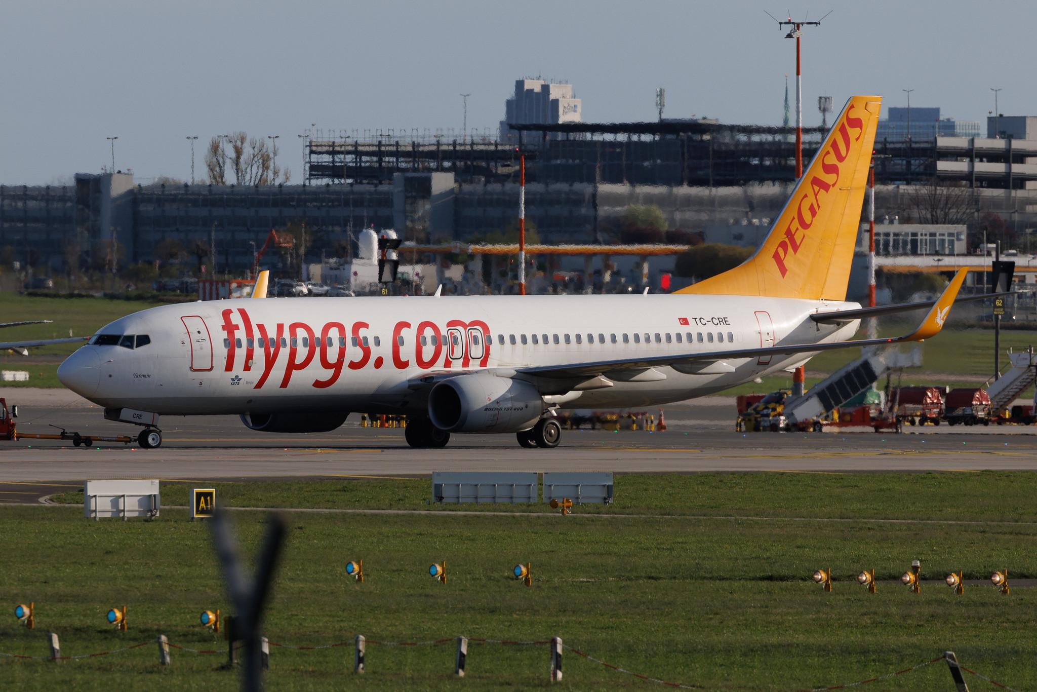 Hamburg Airport: Pegasus (PC / PGT) | Boeing 737-82R B738 | TC-CRE | MSN 63703