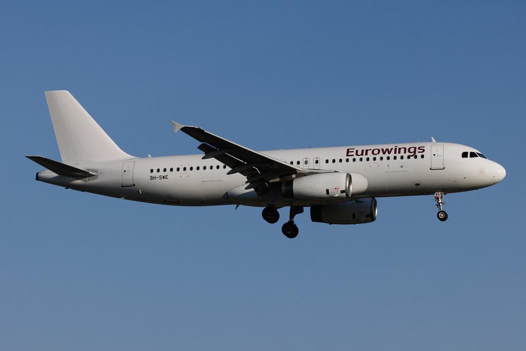 Hamburg Airport: Eurowings (EW / EWG) | Operator: Avion Express Malta | Airbus A320-232 A320 | 9H-SWE | MSN 05139