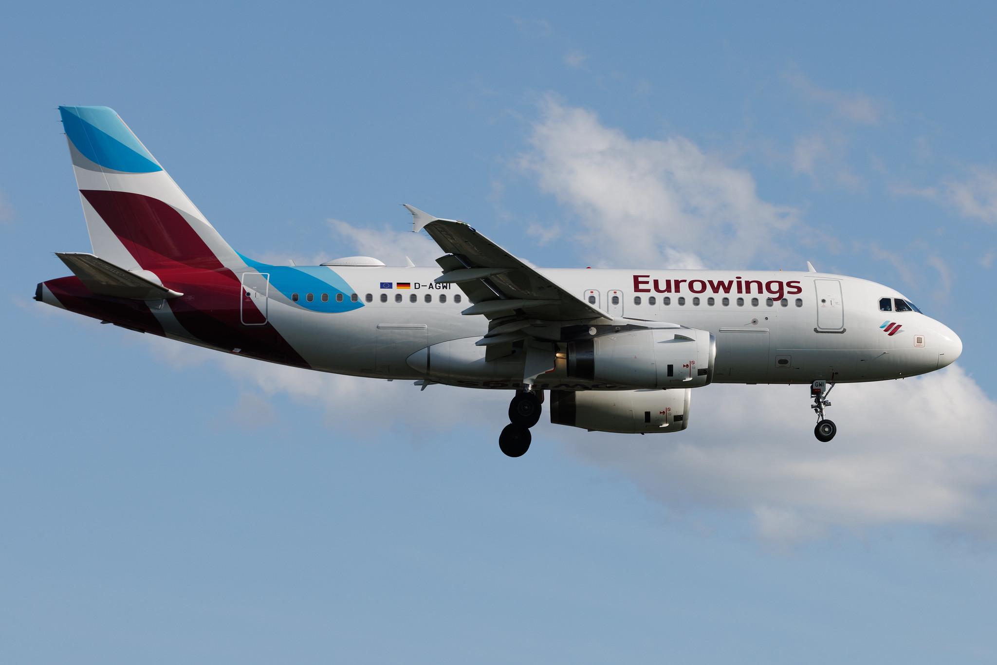 Hamburg Airport: Eurowings (EW / EWG) | Airbus A319-132 A319 | D-AGWI | MSN 3358
