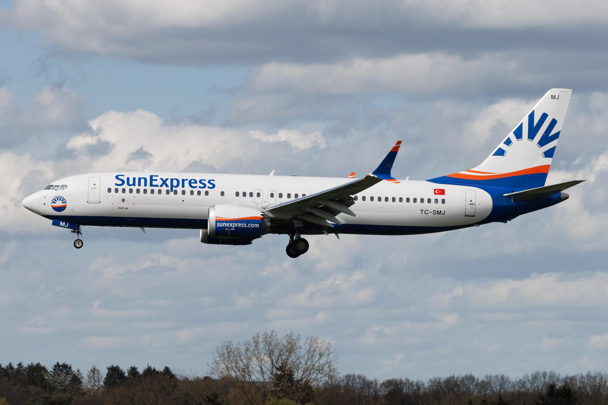 Hamburg Airport: SunExpress (XQ / SXS) | Boeing 737 MAX 8 B38M | TC-SMJ | MSN 61335