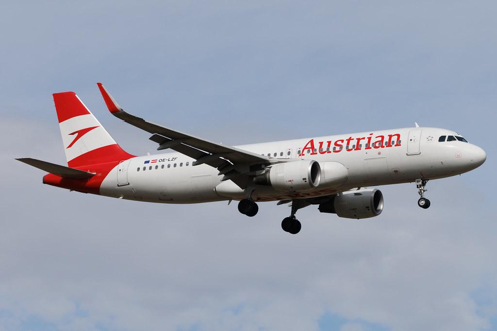 Vienna International Airport: Austrian Airlines (OS / AUA) | Airbus A320-214 A320 | OE-LZF | MSN 5841
