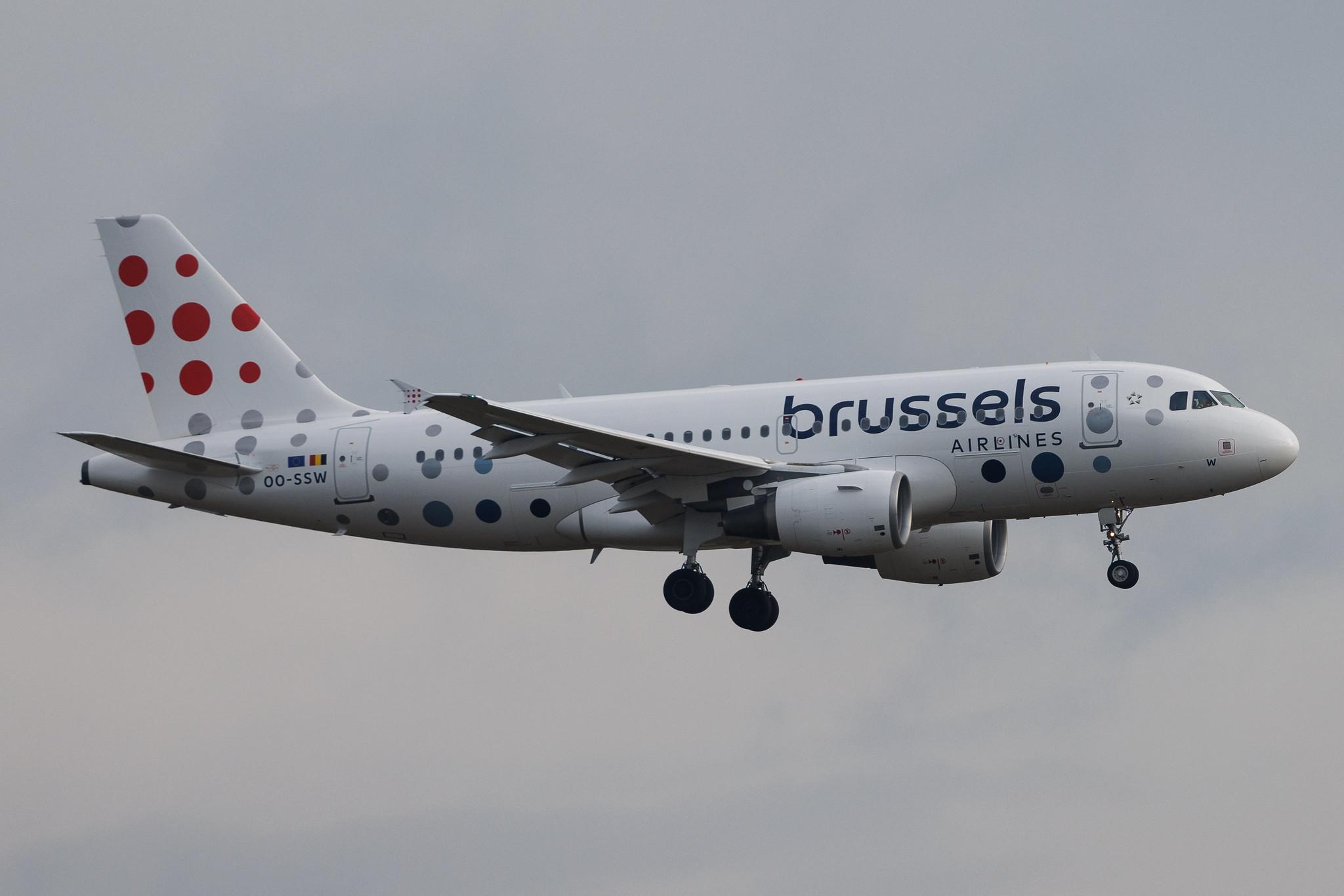 Vienna International Airport: Brussels Airlines (SN / BEL) | Airbus A319-111 A319 | OO-SSW | MSN 3255