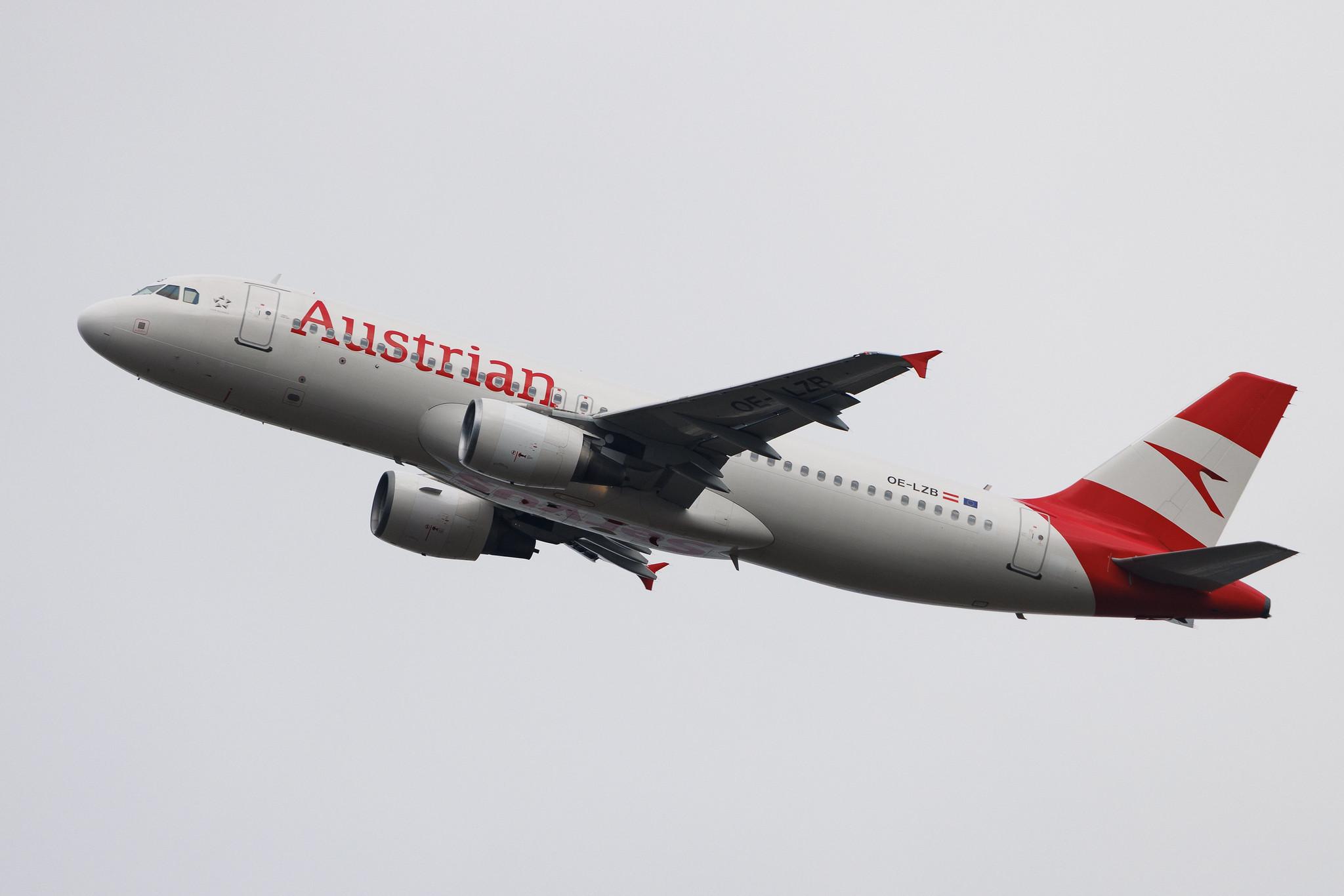 Vienna International Airport: Austrian Airlines (OS / AUA) | Airbus A320-214 A320 | OE-LZB | MSN 03268