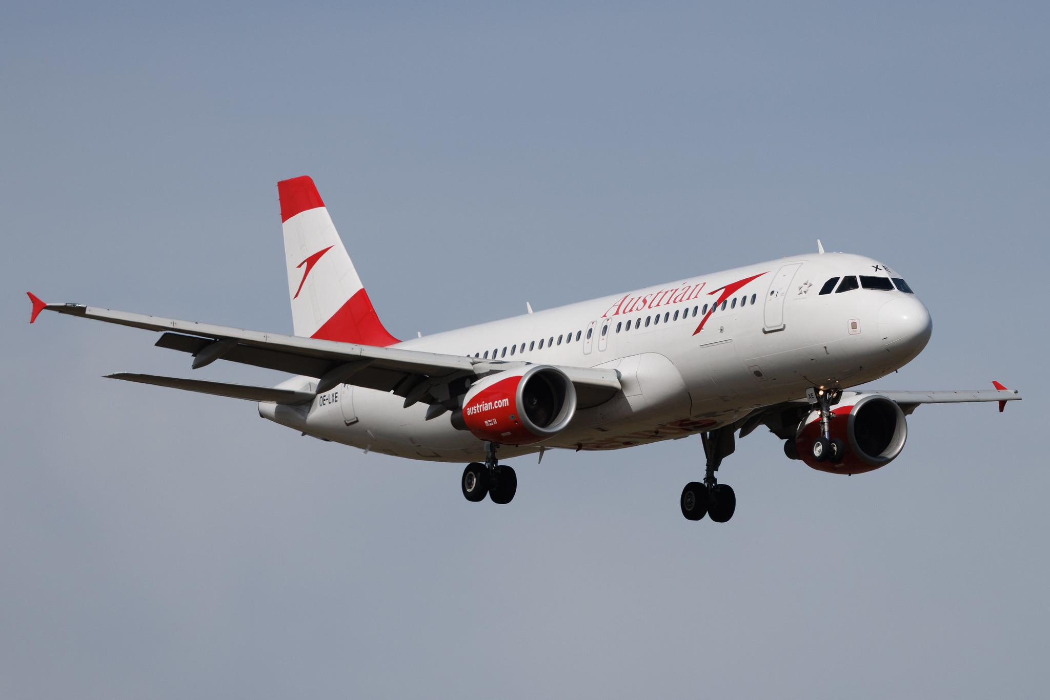 Vienna International Airport: Austrian Airlines (OS / AUA) | Airbus A320-216 A320 | OE-LXE | MSN 3532