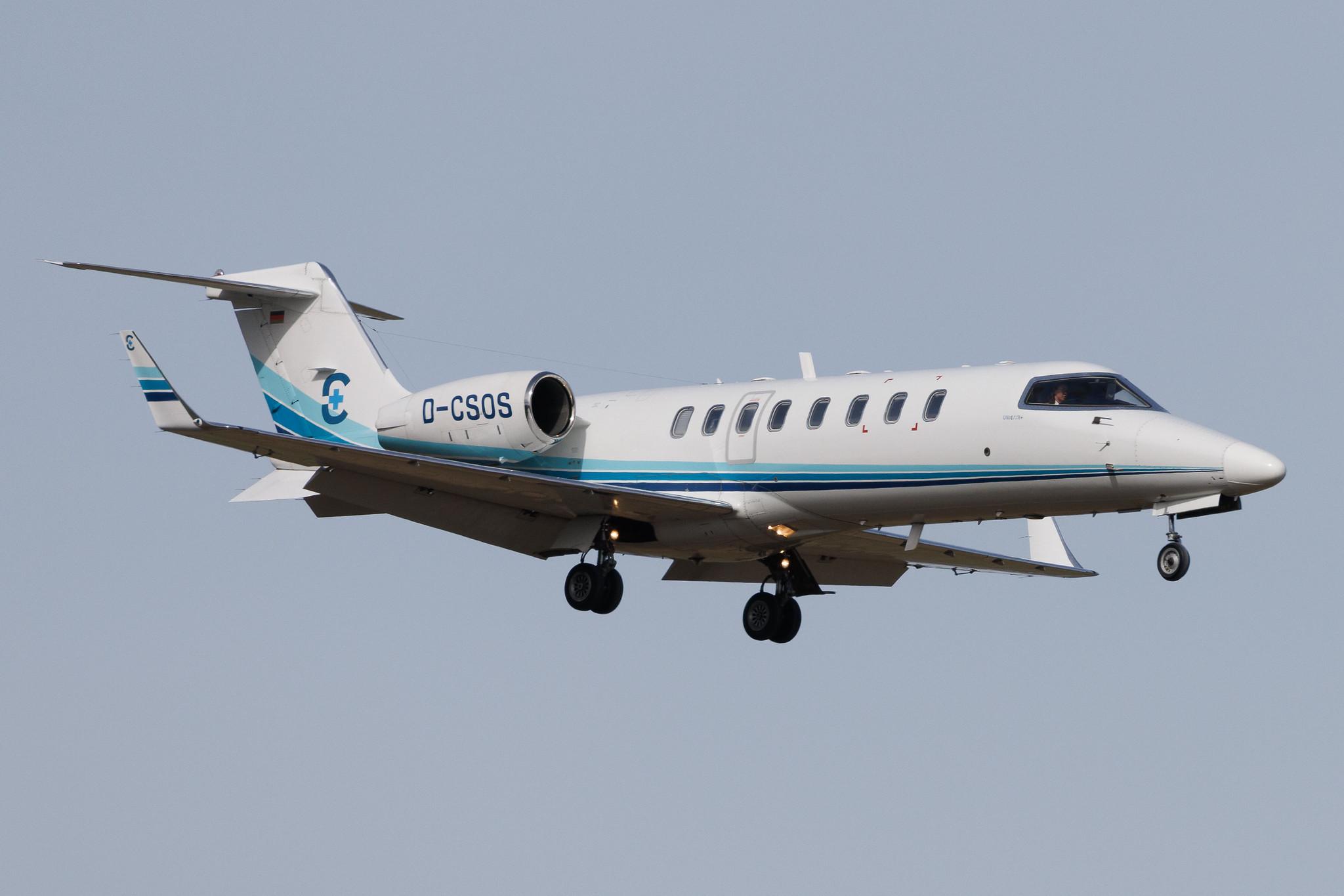 Vienna International Airport: Unicair (UNI) | Learjet 45 LJ45 | D-CSOS | MSN 45-161