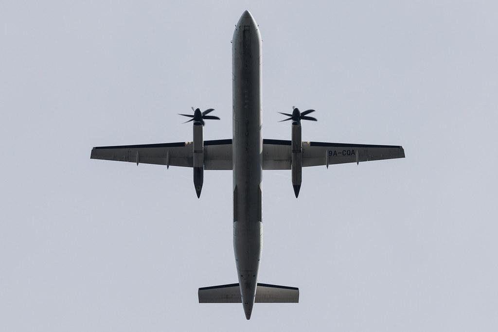 Vienna International Airport: Croatia Airlines (OU / CTN) | De Havilland Canada Dash 8-400 DH8D | 9A-CQA | MSN 4205
