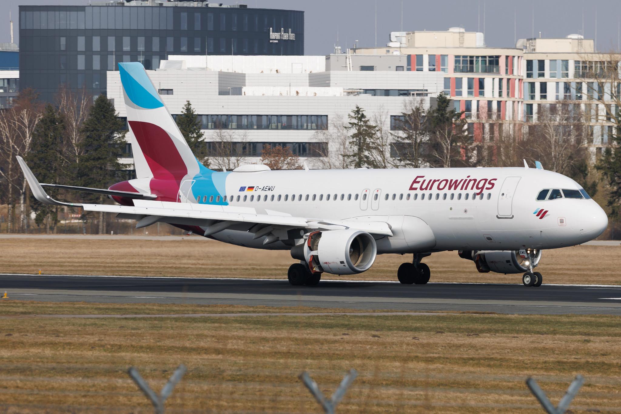 Hamburg Airport: Eurowings (EW / EWG) | Airbus A320-214 A320 | D-AEWU | MSN 7513