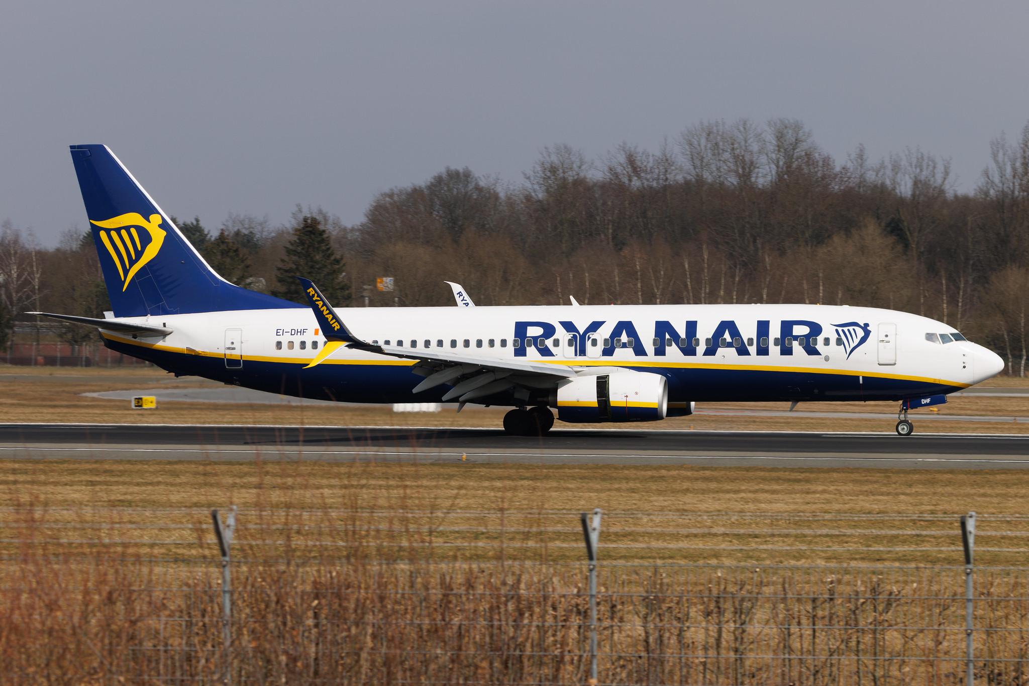 Hamburg Airport: Ryanair (FR / RYR) | Boeing 737-8AS B738 | EI-DHF | MSN 33575