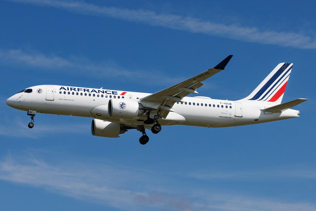 London Heathrow: Air France (AF / AFR) | Airbus A220-300 BCS3 | F-HZUB | MSN 55139