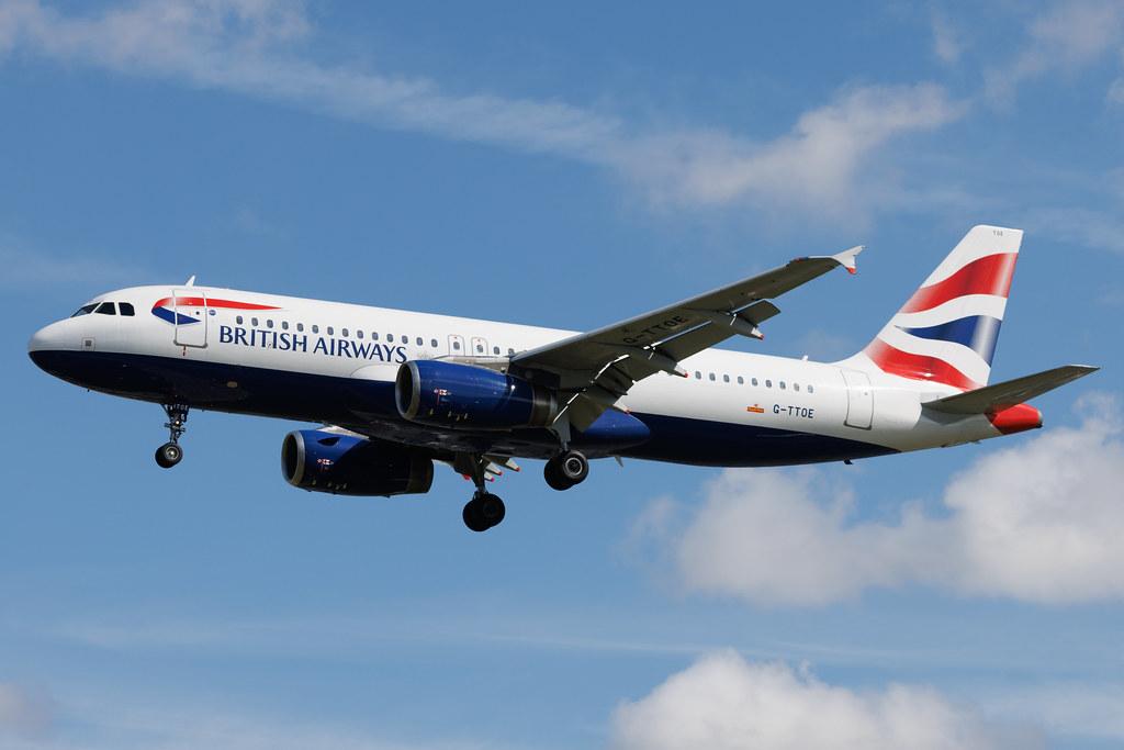 London Heathrow: British Airways (BA / BAW) | Airbus A320-232 A320 | G-TTOE | MSN 1754