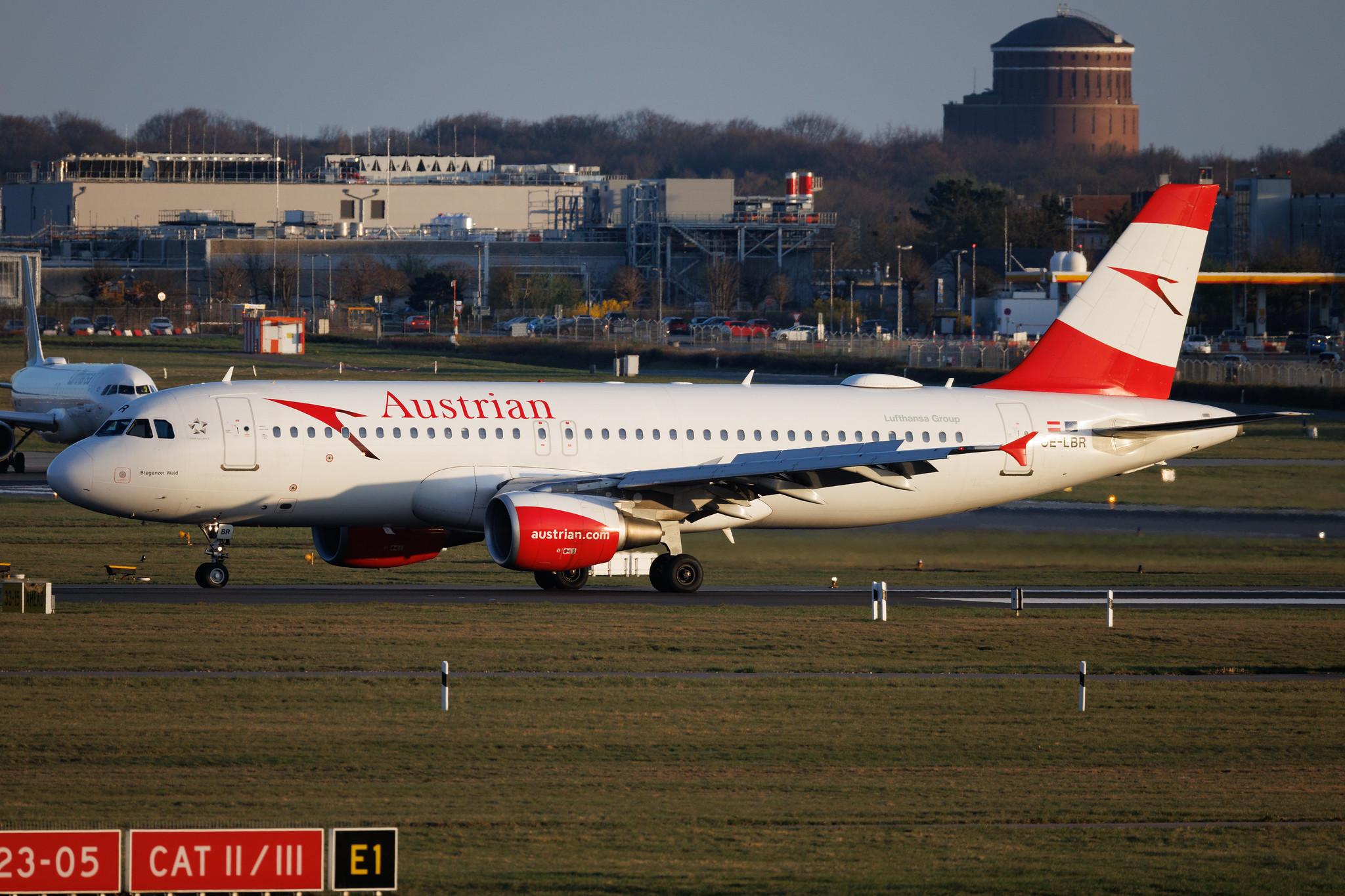 Hamburg Airport: Austrian Airlines (OS / AUA) | Airbus A320-214 A320 | OE-LBR | MSN 1150