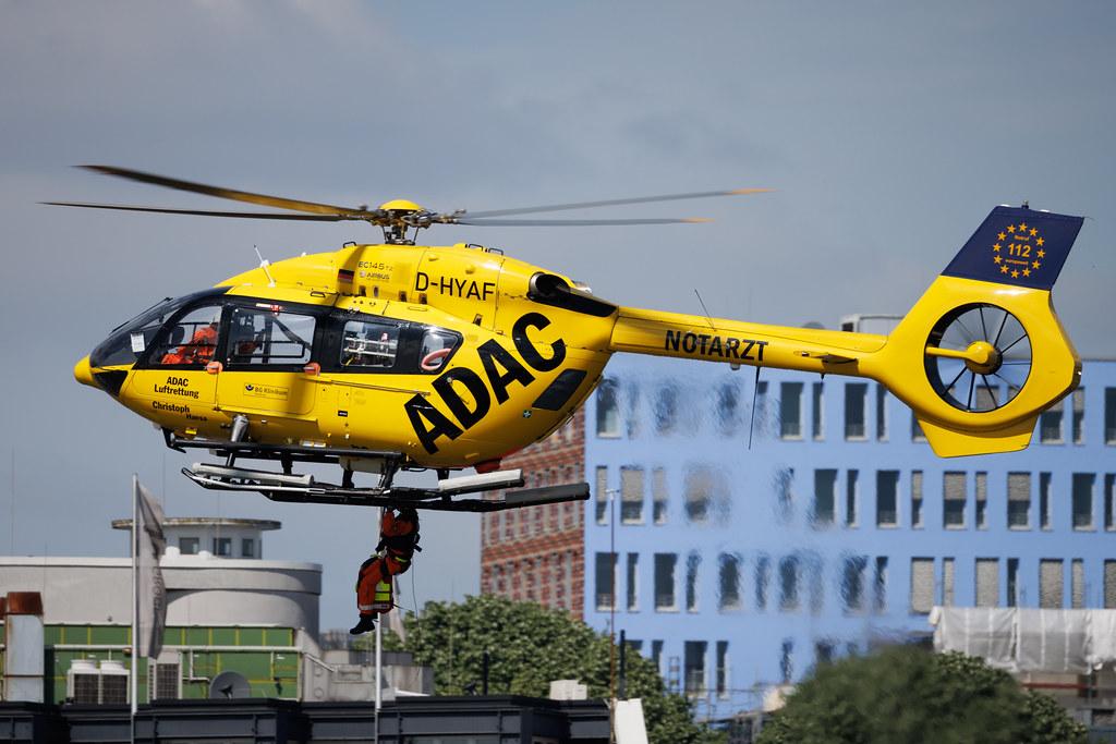 SOS Joint Rescue Operation: ADAC Luftrettung (/ CHX) | Operator: Germany - Air Ambulance | Airbus Helicopters H145 EC45 | D-HYAF | MSN 20043