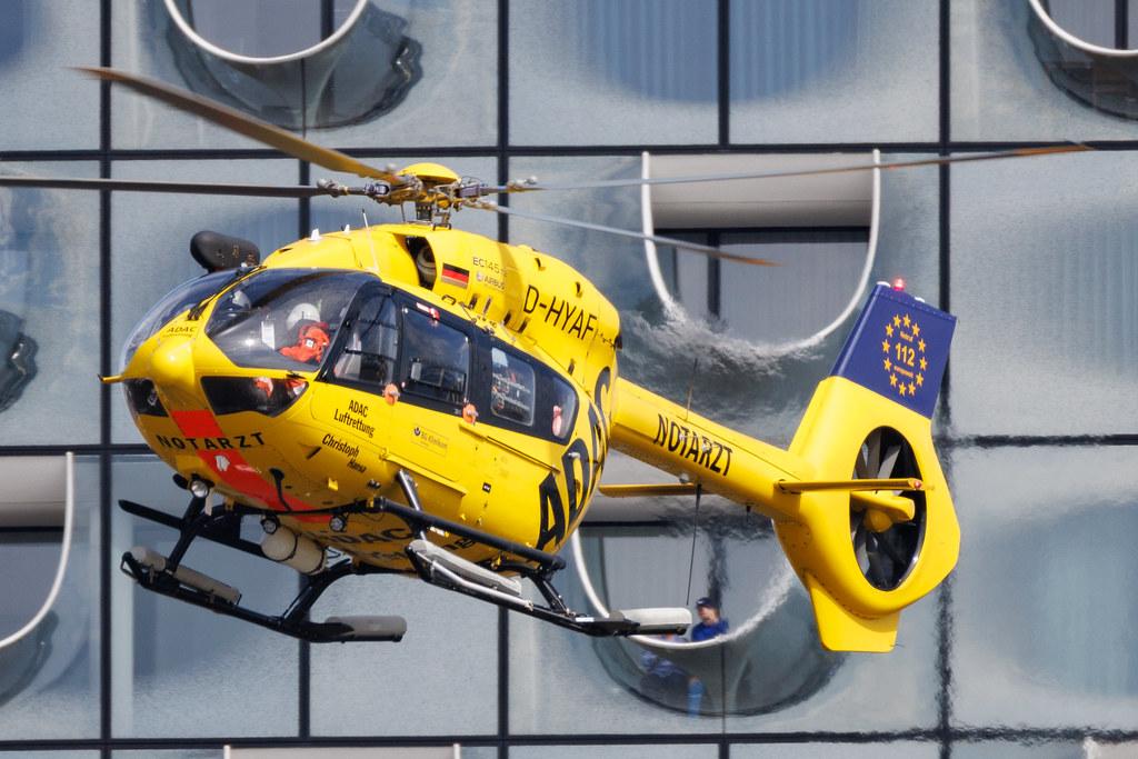 SOS Joint Rescue Operation: ADAC Luftrettung (/ CHX) | Operator: Germany - Air Ambulance | Airbus Helicopters H145 EC45 | D-HYAF | MSN 20043