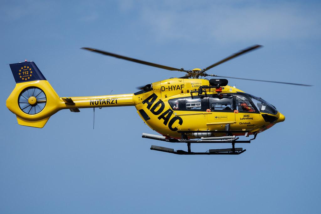 SOS Joint Rescue Operation: ADAC Luftrettung (/ CHX) | Operator: Germany - Air Ambulance | Airbus Helicopters H145 EC45 | D-HYAF | MSN 20043