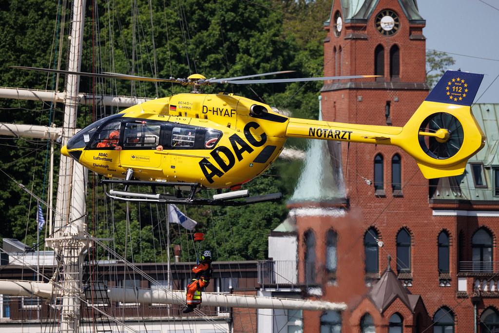 SOS Joint Rescue Operation: ADAC Luftrettung (/ CHX) | Operator: Germany - Air Ambulance | Airbus Helicopters H145 EC45 | D-HYAF | MSN 20043