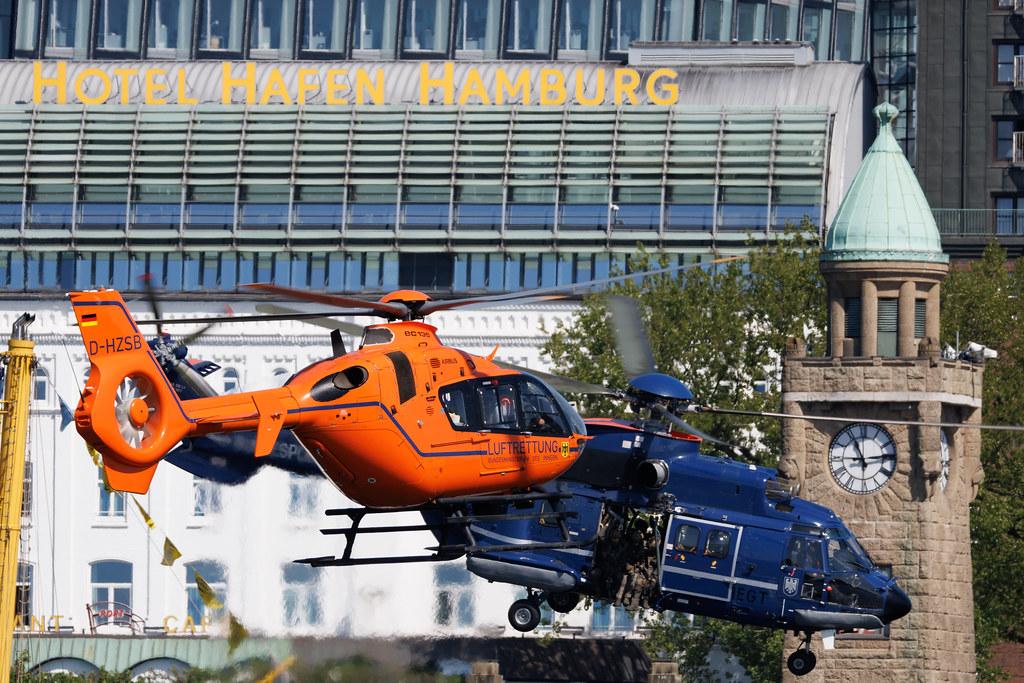 Maritime Sicherheit auf See: Leistungsfähigkeit der Bundespolizei, mit Einsatzuschiffen und Hubschrauber: Germany - Luftrettung | Airbus Helicopters H135 EC35 | D-HZSB | MSN 0542