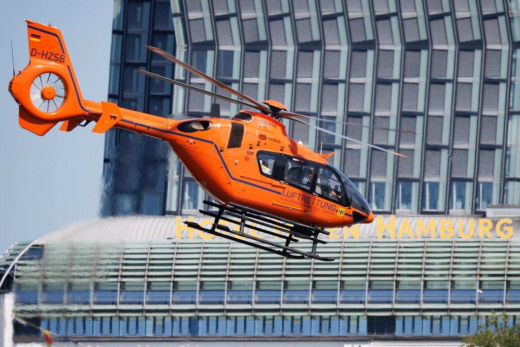 Maritime Sicherheit auf See: Leistungsfähigkeit der Bundespolizei, mit Einsatzuschiffen und Hubschrauber: Germany - Luftrettung | Airbus Helicopters H135 EC35 | D-HZSB | MSN 0542